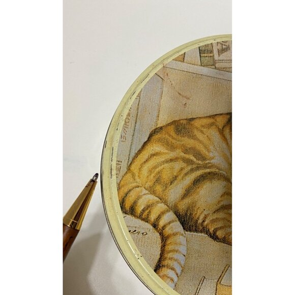 Wendell T. Book by Lowell Herrero Cat Decorative Tin Nesting Canister Set of 2 - Picture 5 of 8